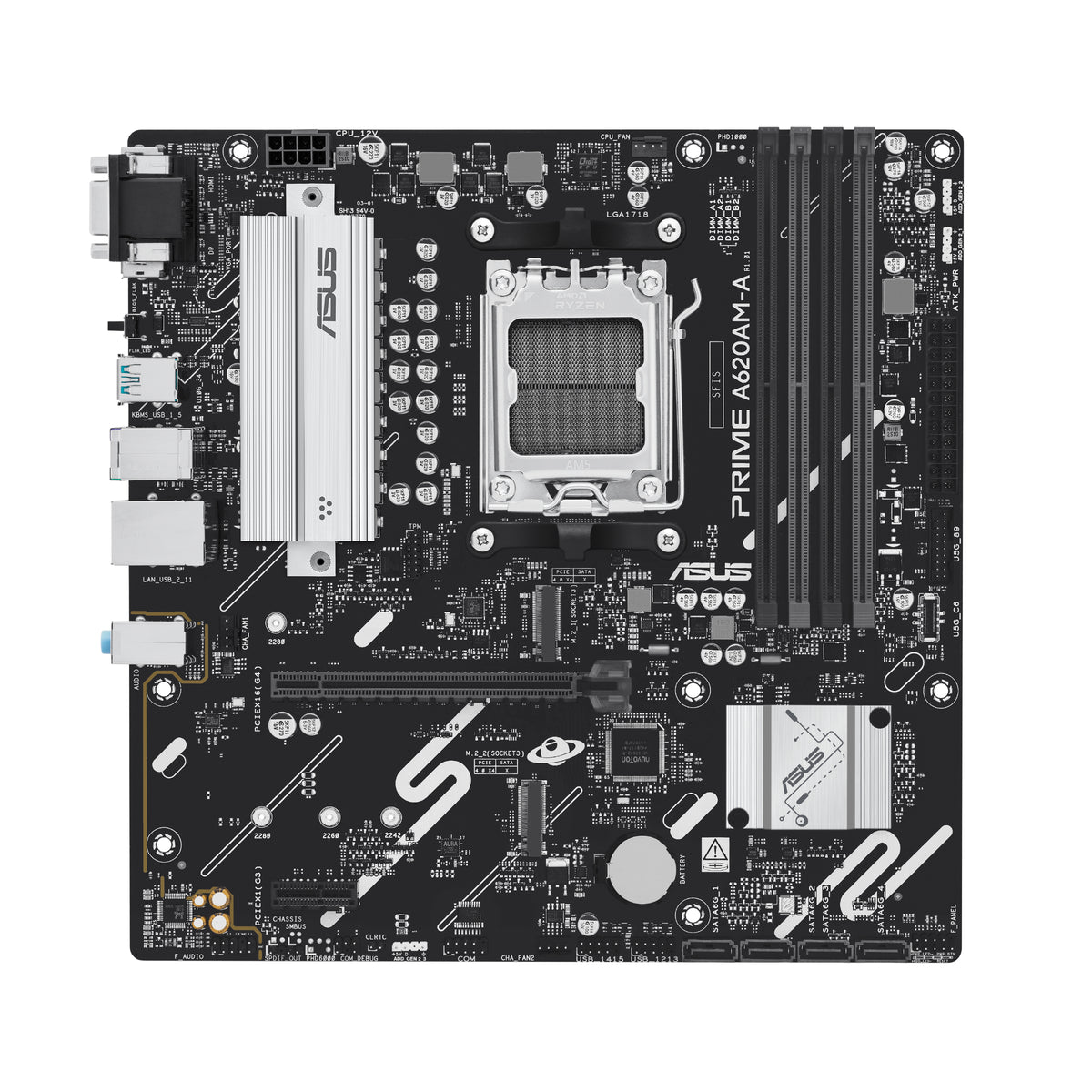 ASUS Placa Base PRIME A620AM-A-CSM mATX AM5 - imagem 4