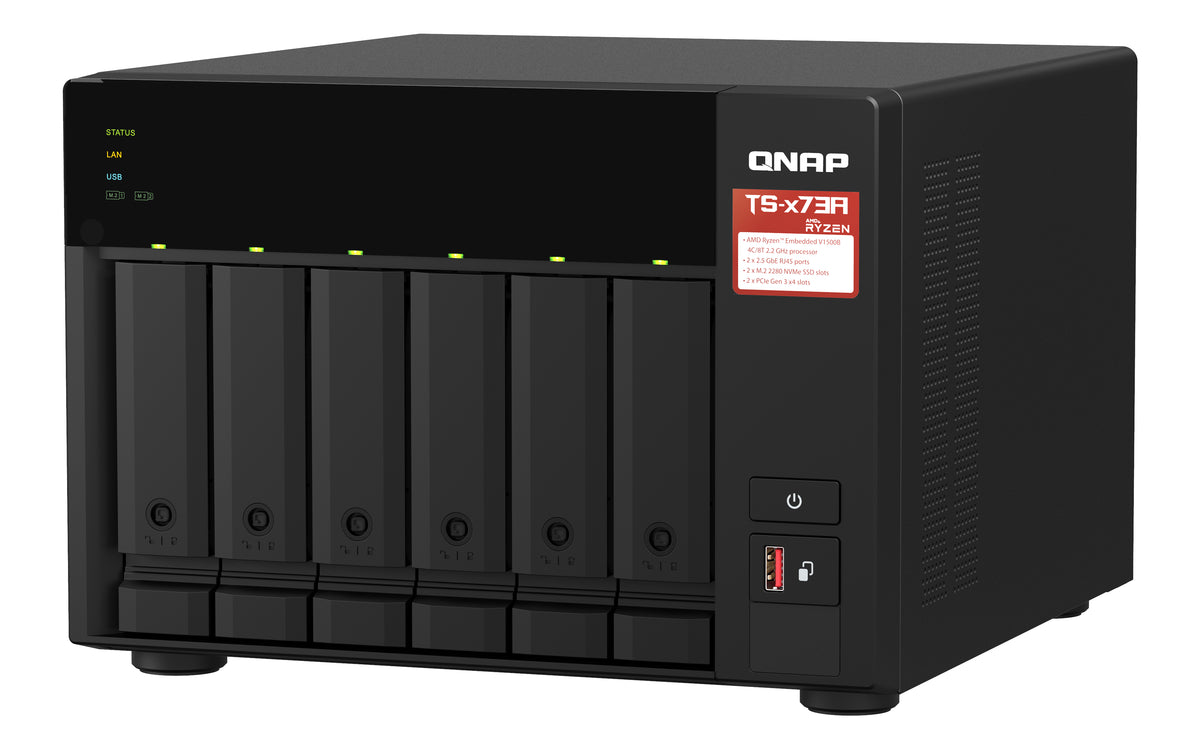 NAS Qnap TS-673A-8G 6XHDD-Bay 2x2.5GbE 3xUSB3.2 - imagem 5