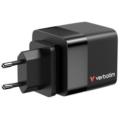 Carregador Verbatim 65W 2 Port mit einfahrbarem Kabel / 32217 preto - imagem 7