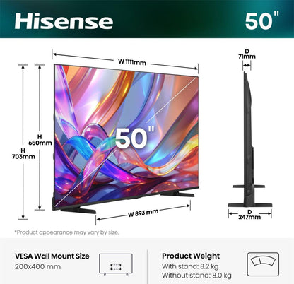 Televisão Hisense 50E79S TV 50" UHD QLED SMART TV HDR10+ - imagem 155