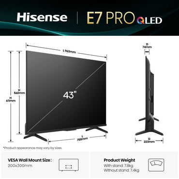 Televisão Hisense 43E77Q - Hisense