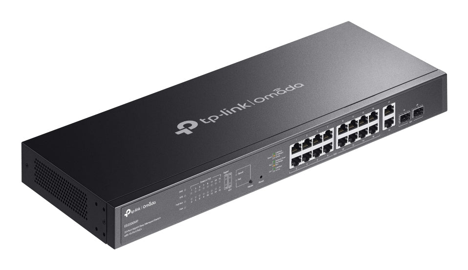 Switch de Rede TP-Link ES220GMP 16xG PoE+ 2xG 2xSFP 250W - imagem 8