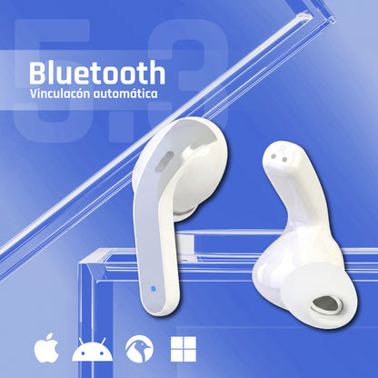 Auscultadores iggual auscultadores Sem Fios TWS Bluetooth blan - imagem 6