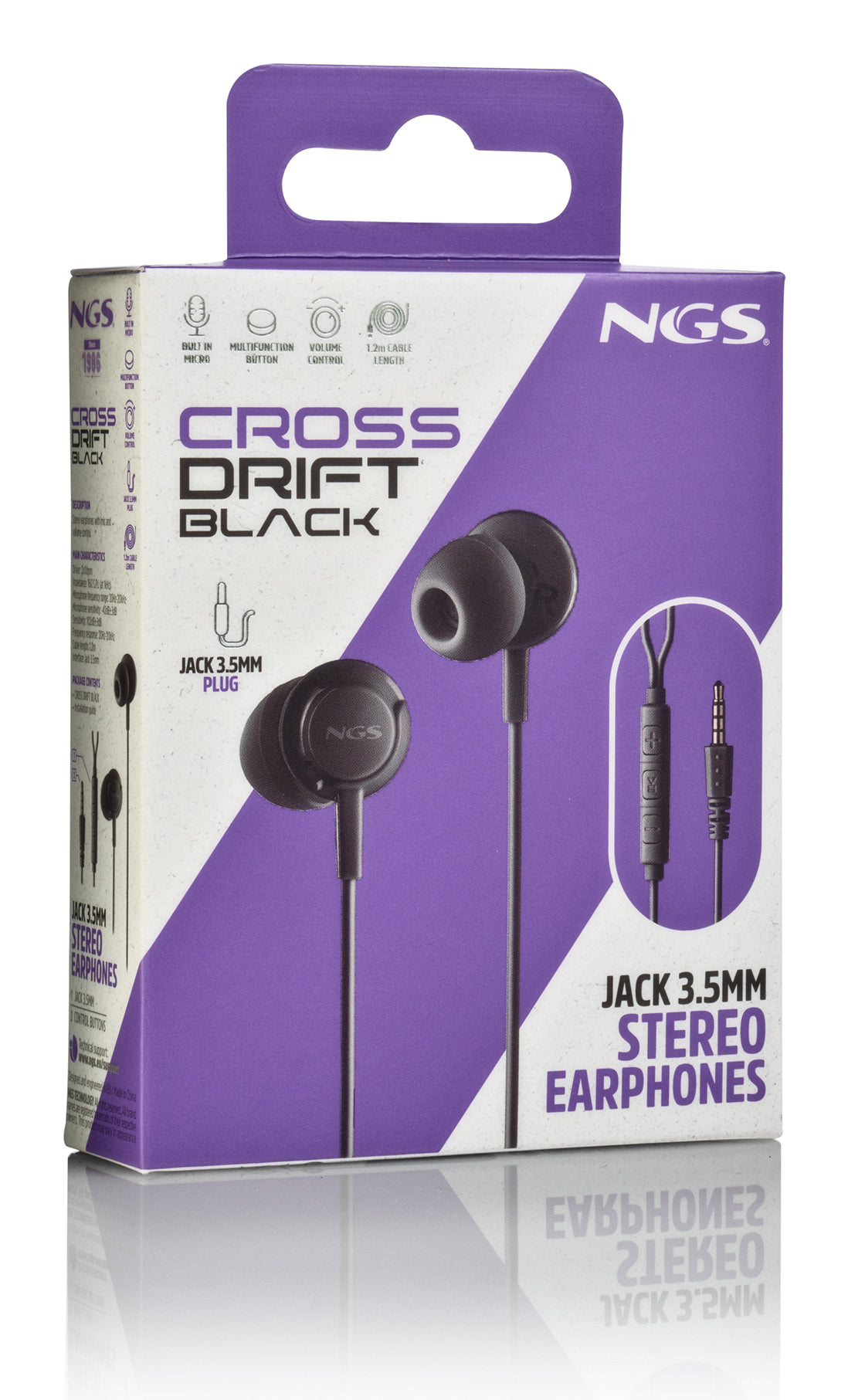 Auscultadores NGS Auricular Estéreo Cable JACK 3.5 Mm - imagem 11