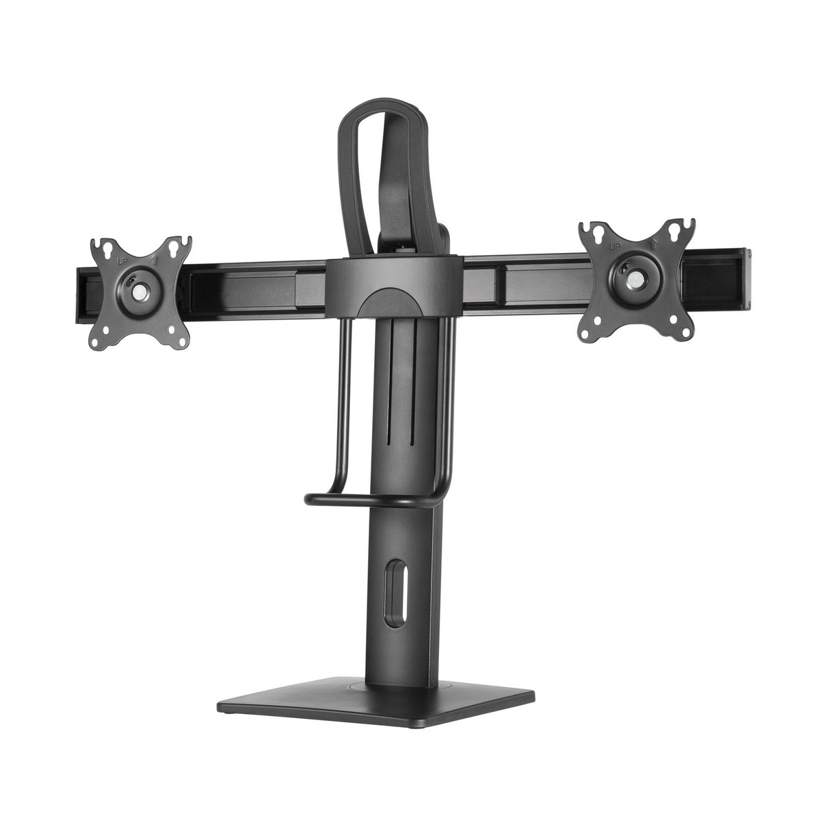 Suporte de secretária com contrapeso para 2 monitores Aisens DT27TSR-065/ Giratório/ Inclinação/ Amarração 6kg