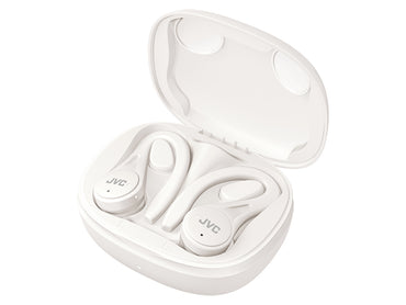 Auscultadores Bluetooth JVC HA-EC25T com caixa de acusação/ Autonomia 7.5h/ Branco