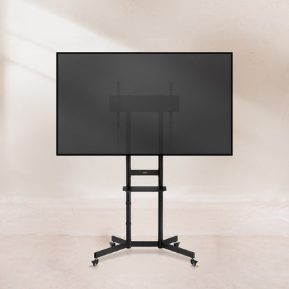 Suporte TV Tooq Suelo Ruedas "KEFRÉN" 37-70", Preto - imagem 4