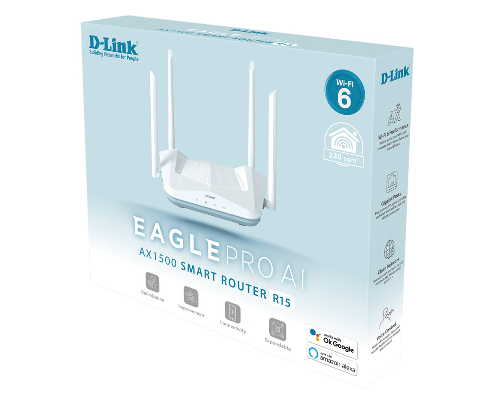 Router D-Link R15 WiFi6 Eagle Pro AI AX1500 Dual - imagem 8
