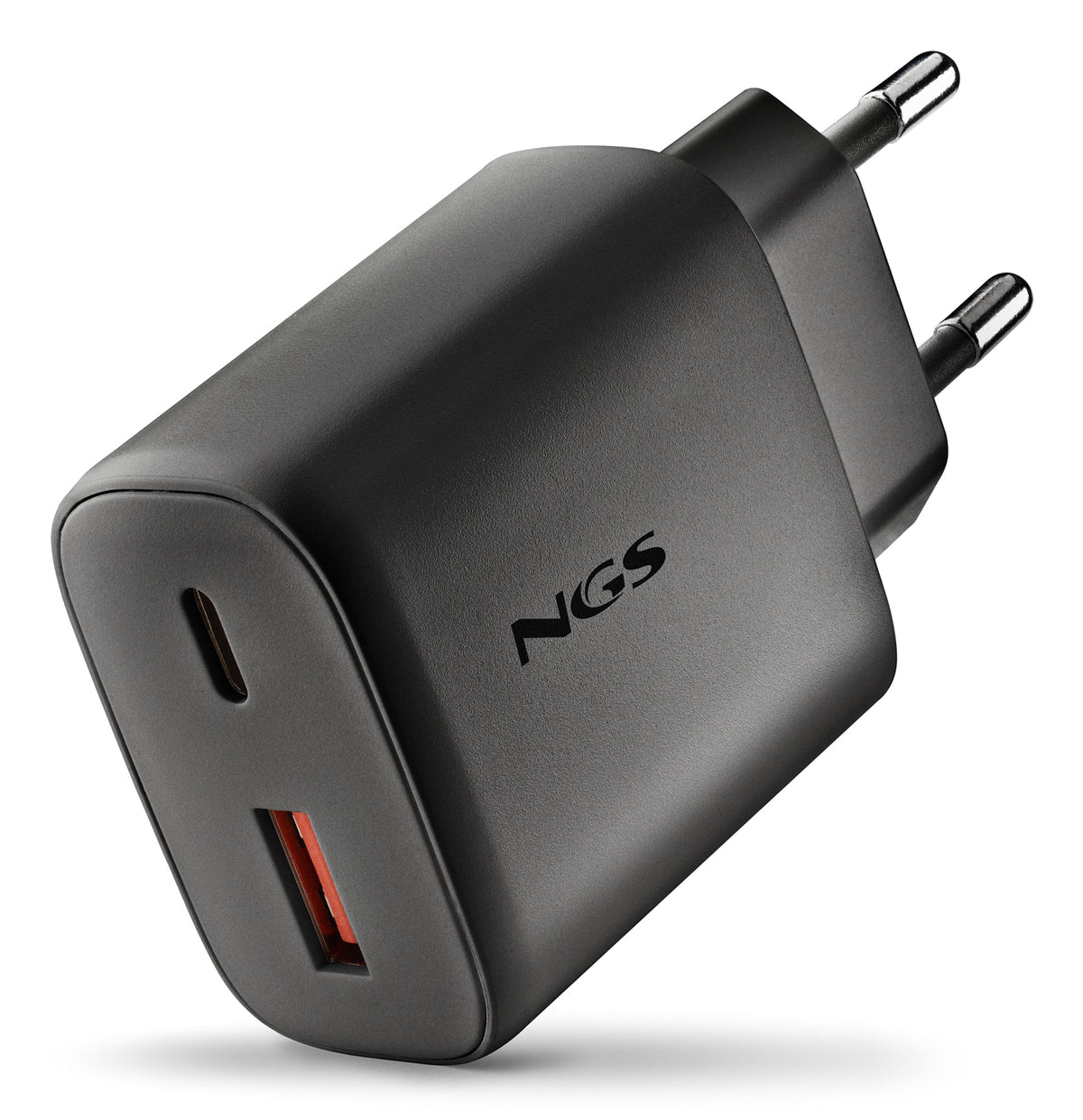 NGS Carregador GAN ULTRARAPIDO 45W USB-C+ USB-A