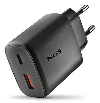 NGS Carregador GAN ULTRARAPIDO 45W USB-C+ USB-A