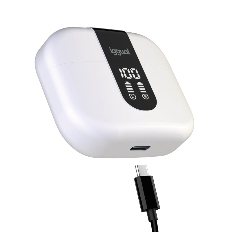 Auscultadores iggual auscultadores Sem Fios TWS Bluetooth blan - imagem 14