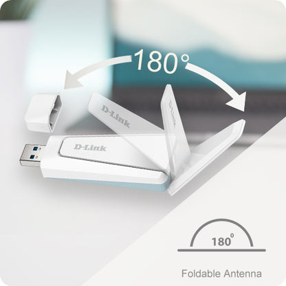 Adaptador de Rede D-Link AX18U Adaptador USB3.0 WiFi6 AX1800 - imagem 11