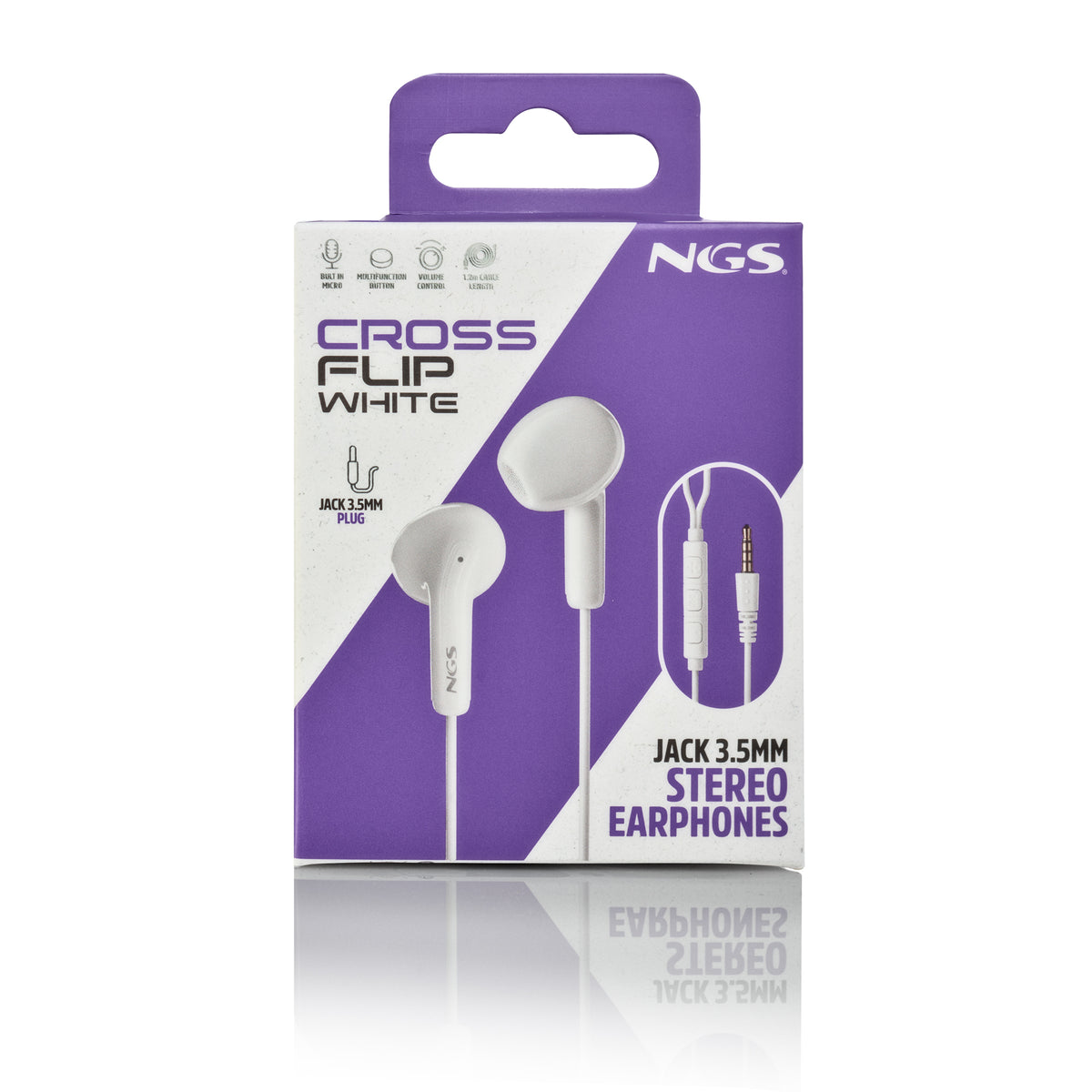 Auscultadores NGS Auricular Branco Estéreo com cable JACK 3.5 mm - imagem 11