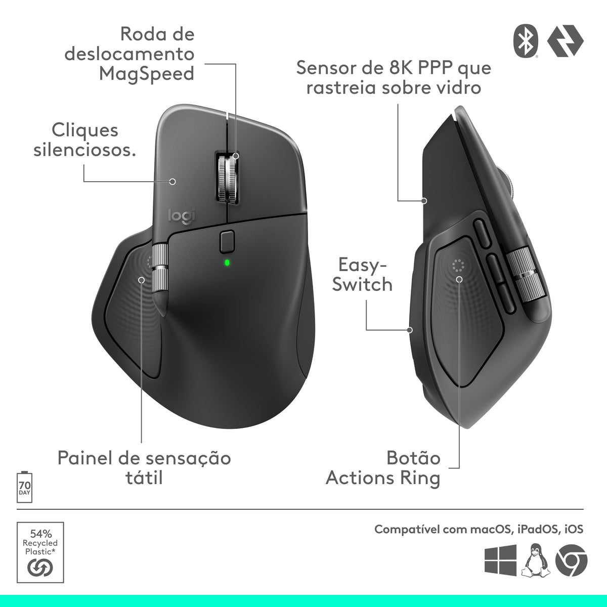 Rato Logitech MX Master 4 / 910-007562 Graphite Standard - imagem 27