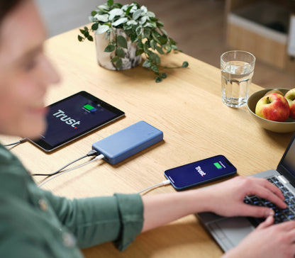 Powerbank 20000mAh Trust Primo/ 15W/ Azul