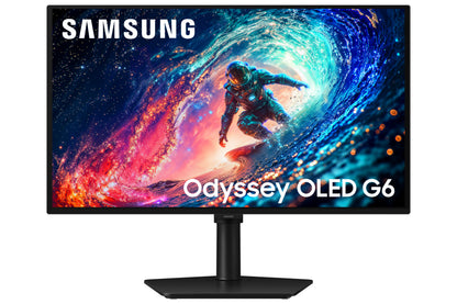 Monitor Gaming Samsung Odyssey OLED G6 G61SH S27HG612SU 27"/ QHD/ 0.03ms/ 240Hz/ QD-OLED/ Regulable em altura/ preto