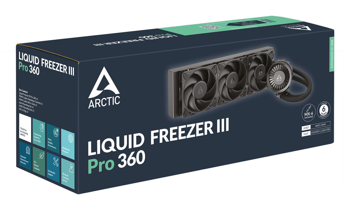 Sistema de Refrigeración Líquida Arctic Liquid Freezer III Pro 360/ preto