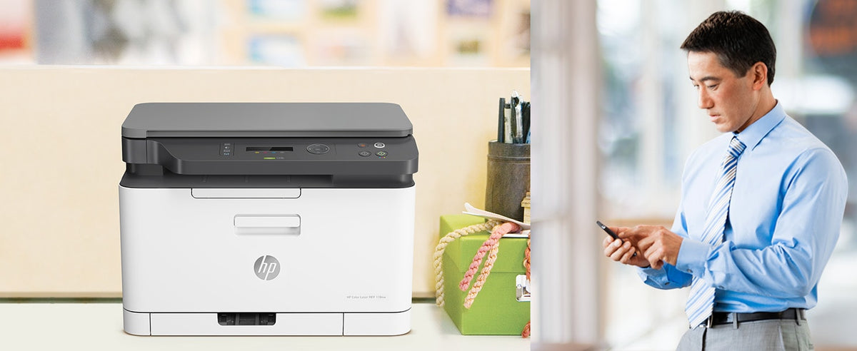 Impressora multifunções HP Multifunções Laser a cores 178NW WiFi/ Branco - imagem 18