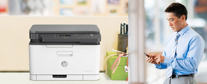Impressora multifunções HP Multifunções Laser a cores 178NW WiFi/ Branco - imagem 18