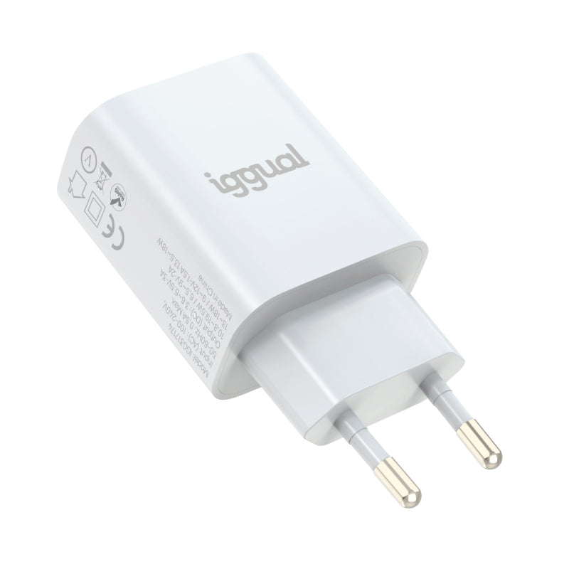 Carregador iggual 1xUSB-A carga rápida QC3.0 18W - imagem 10