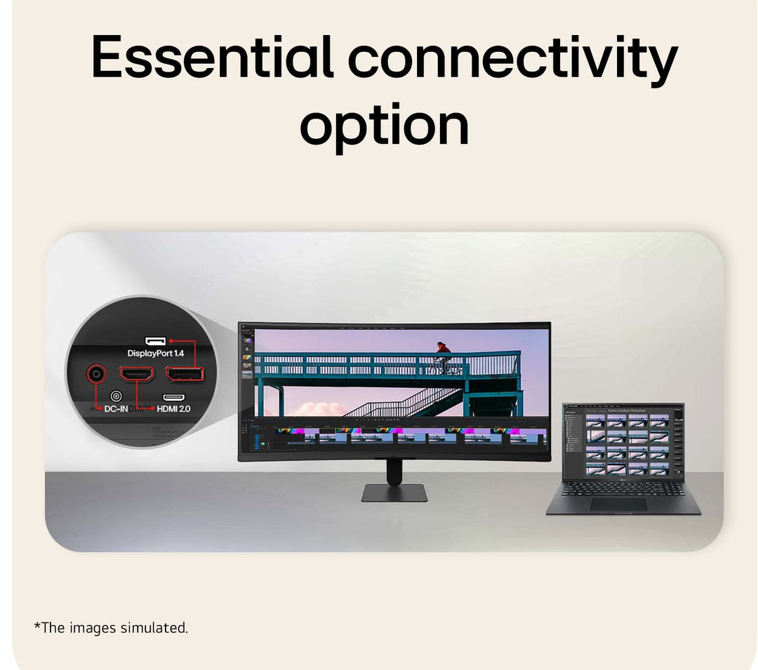 Monitor LG 34U601B-B 34" WQHD 120hz HDMI DP curv - imagem 8