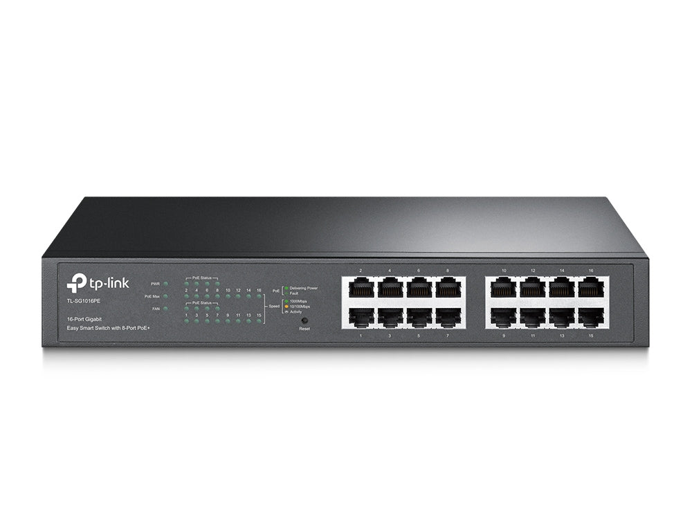 Switch TP-Link TL-SG1016PE / TL-SG1016PE preto