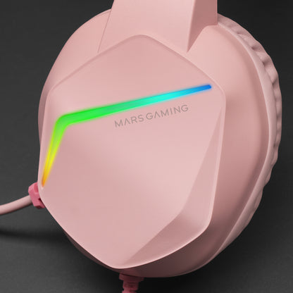 Auscultadores Mars Gaming Auricular+mic MH122 Rosa - imagem 5