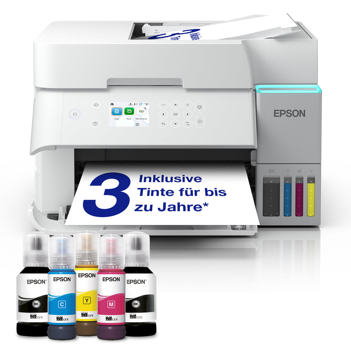 Impressora multifunções Epson Multifunções Ecotank ET-3956 Branco - imagem 14