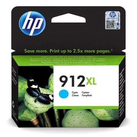 Tinteiro Original HP nº912 XL Alta Capacidade/ Ciano