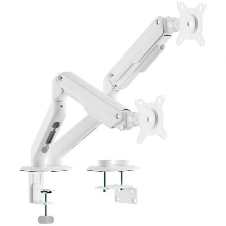 Soporte de Mesa com Contrapeso para 2 Monitores Aisens DT32TSR-439/ Giratorio/ Inclinable/ Até 9kg