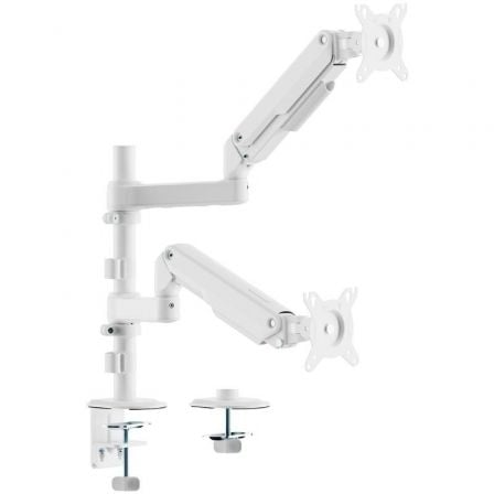 Soporte de Mesa com Contrapeso para 2 Monitores Aisens DT32TSR-441/ Giratorio/ Inclinable/ Até 9kg