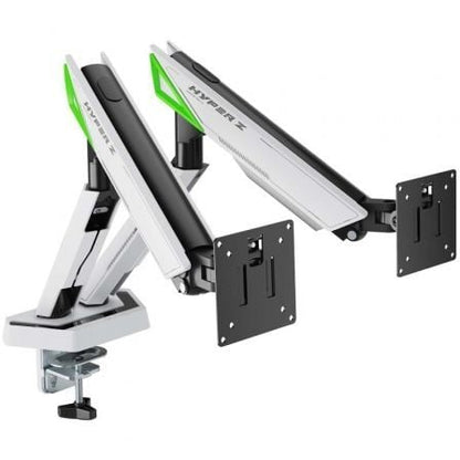 Soporte de Mesa Gaming com Contrapeso para 2 Monitores Aisens DT38TSR-345/ Giratorio/ Inclinable/ Até 16kg