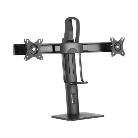 Soporte de Sobremesa com Contrapeso para 2 Monitores Aisens DT27TSR-065/ Giratorio/ Inclinable/ Até 6kg