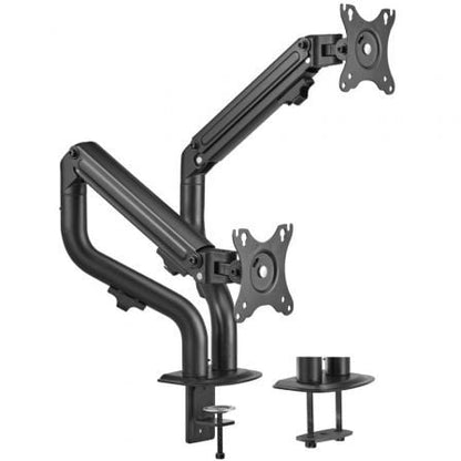 Soporte de Mesa para 2 Monitores Aisens DT32TSR-141/ Giratorio/ Inclinable/ Até 8kg