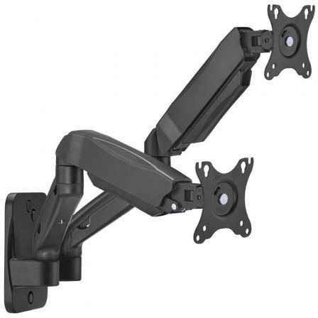Soporte de Pared para 2 Monitores o TV Aisens WT32TSR-225/ Giratorio/ Inclinable/ Até 9kg