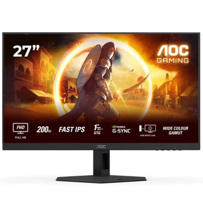 Monitor Gaming AOC 27G4HRE 27"/ Full HD/ 1ms/ 200Hz/ IPS/ Multimedia/ preto