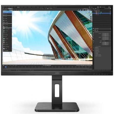 Monitor Profissional AOC 27P2Q 27"/ Full HD/ Multimédia/ Ajustável em altura/ Preto