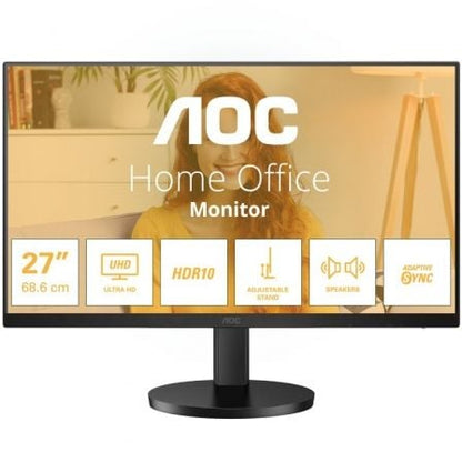 Monitor Profissional AOC U27B3AF 27"/ 4K/ Multimédia/ Ajustável em altura/ Preto