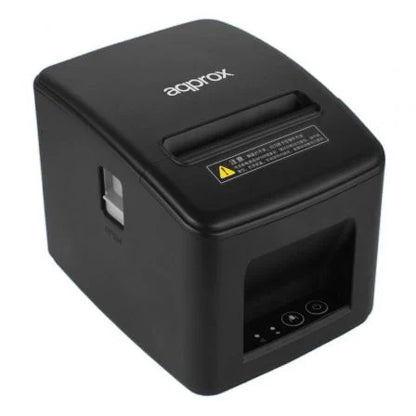 Impressora de Tickets Approx appPOS80AM‑USBLAN – Térmica – Papel 80mm – USB, Ethernet, RJ11 – Preta