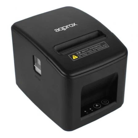 Impressora de Tickets Approx appPOS80AM‑USBLAN – Térmica – Papel 80mm – USB, Ethernet, RJ11 – Preta