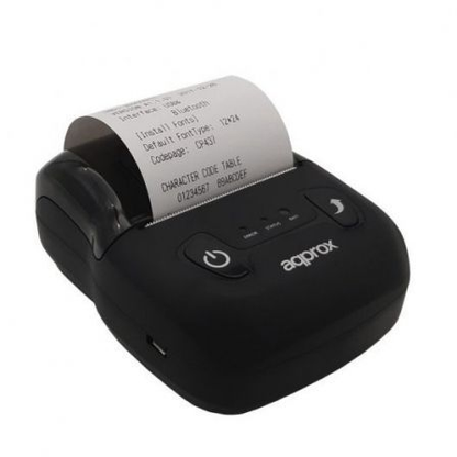 Impressora de Tickets Approx appPOS58PORTABLE+ – Térmica – Papel 58mm – USB, Bluetooth – Preta