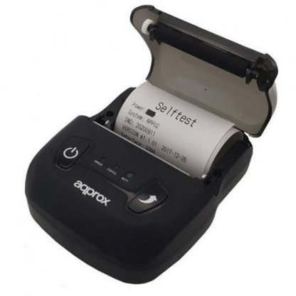 Impressora de Tickets Approx appPOS58PORTABLE+ – Térmica – Papel 58mm – USB, Bluetooth – Preta