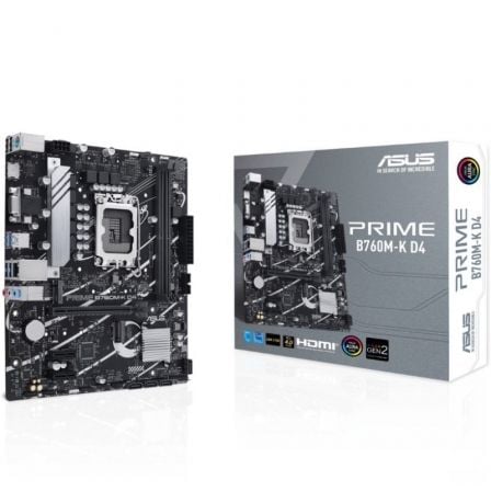 Motherboard Asus Prime B760M-K D4 Socket 1700/ DDR4/ PCIe 4.0/ Micro ATX