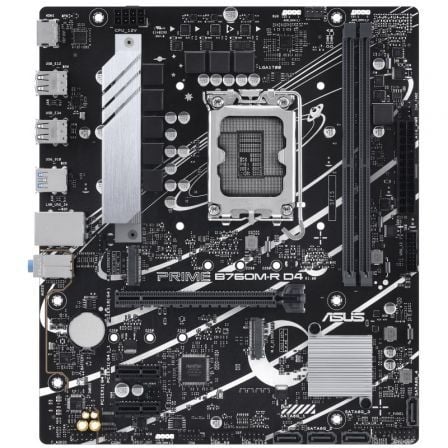 Motherboard Asus Prime B760M-R D4 Socket 1700/ DDR4/ PCIe 4.0/ Micro ATX