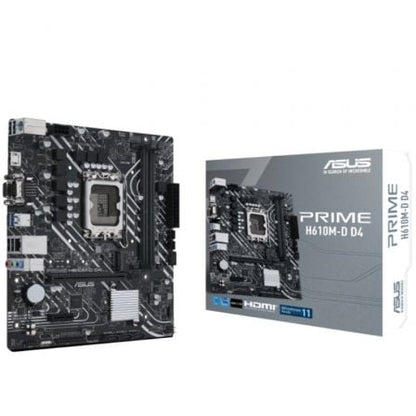 Motherboard Asus Prime H610M-D D4 Socket 1700/ DDR4/ PCIe 4.0/ Micro ATX