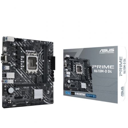 Motherboard Asus Prime H610M-D D4 Socket 1700/ DDR4/ PCIe 4.0/ Micro ATX