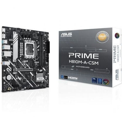 Motherboard Asus Prime H810M-A-CSM Socket 1851/ DDR5/ PCIe 4.0/ Micro ATX