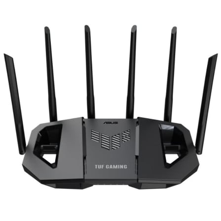 Router sem fios 5G Móvil Asus TUF Gaming BE6500/ WiFi 7/ 6500Mbps/ 2.4GHz 5GHz/ 6 Antenas/ WiFi 802.11be/ax/ac/n/a/ - n/b/g