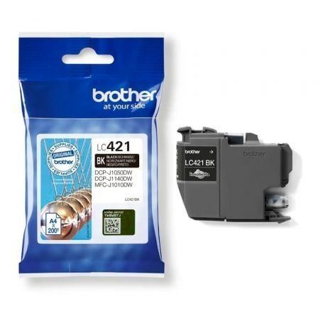Cartucho de Tinta Original Brother LC421/ Preto