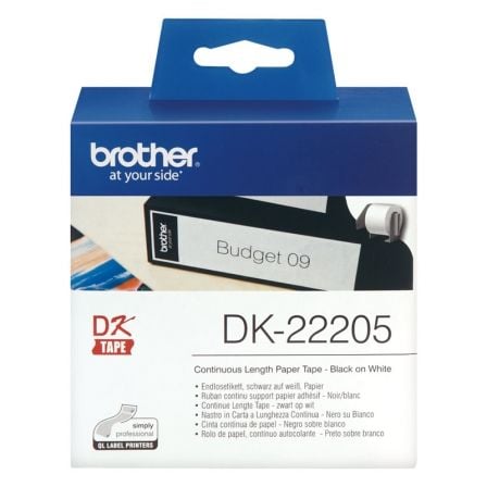 Rolo de Papel Continuo Original Brother DK-22205